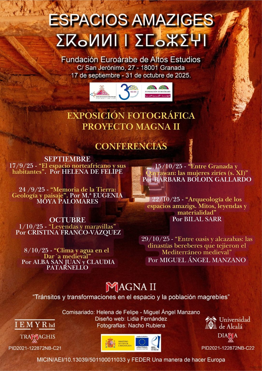 Ciclo “Espacios Amaziges” – Fundación Euroárabe de Altos Estudios