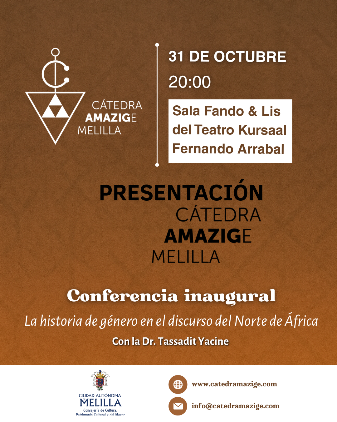 Presentación oficial de la Cátedra Amazige de Melilla